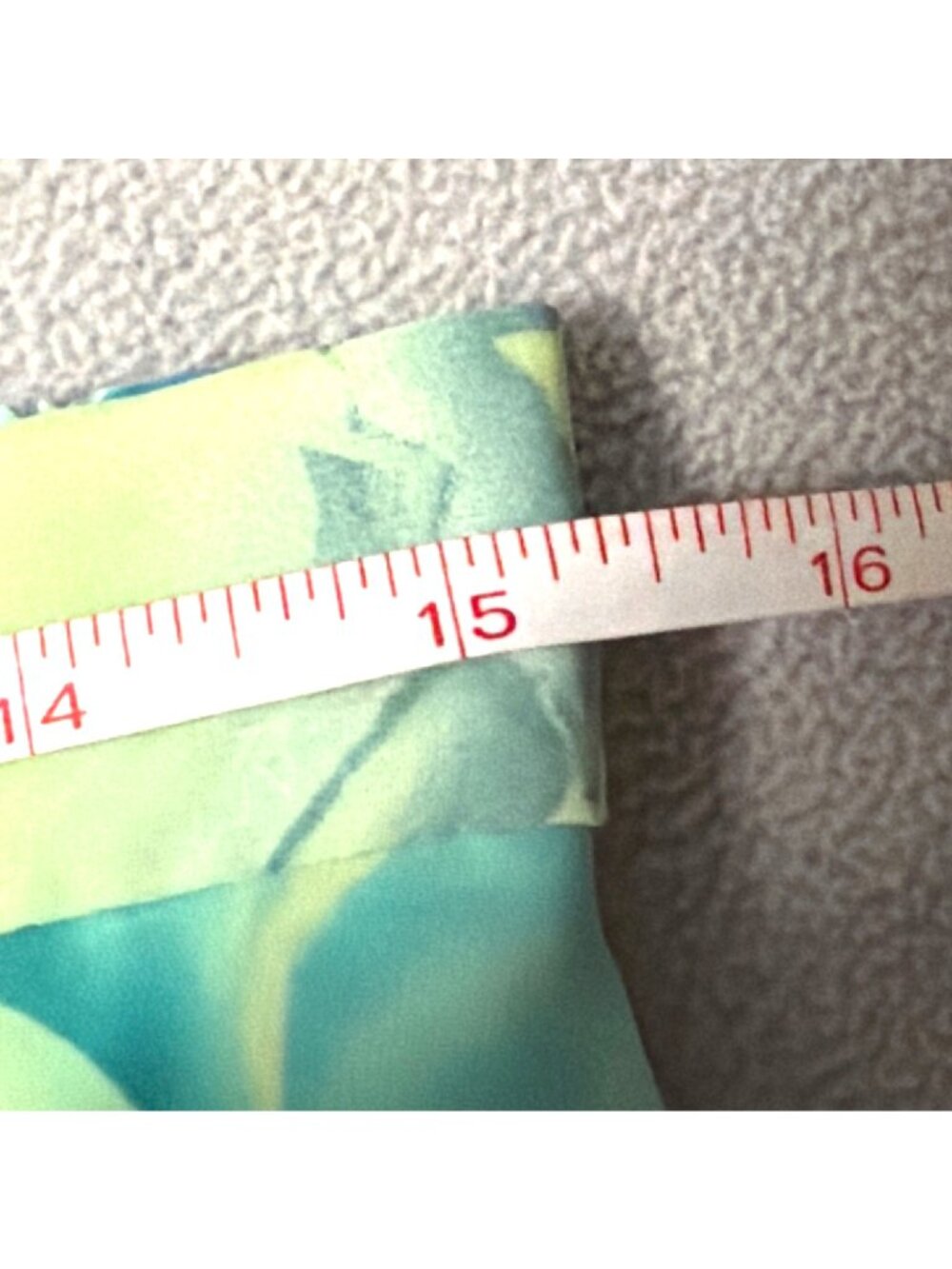 Floral Midi Skirt With Blue & Green Print Size 16 Elastic Cottage Fairy Career - Picture 4 of 5
